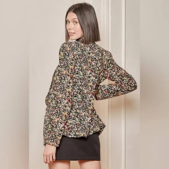 Lulus Floral Blazer (Lightweight + Comfy), Like New, Small - Picture 4 of 6